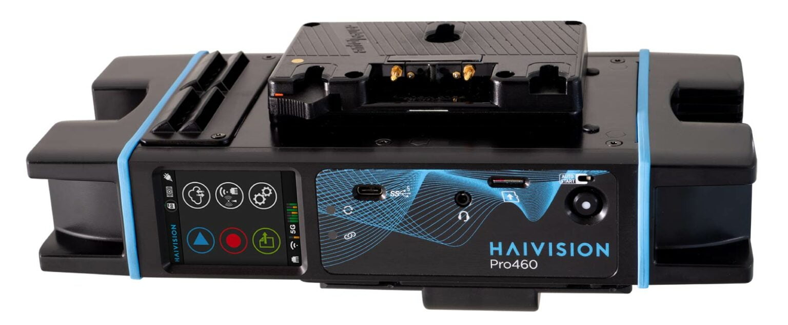 Em Teahupo’o, a equipe de produção de campo implantará os transmissores de vídeo móveis Haivision Pro460 para capturar e transmitir streams ao vivo.